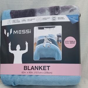 Messi Plush Twin Full Size Blanket